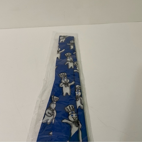 Pillsbury Doughboy Ralph Marlin Blue Classic Men Novelty Neck Tie - Picture 6 of 11